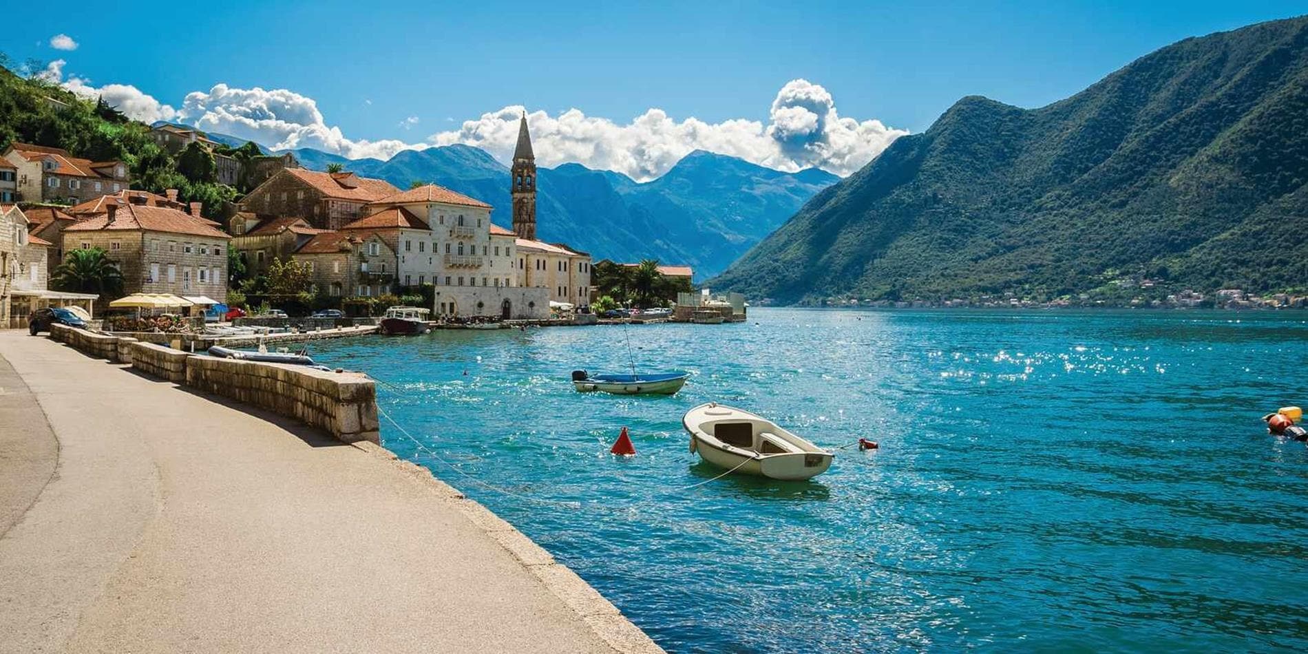 Kotor and the Bay of Kotor in Montenegro